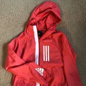 Adidas peach windbreaker